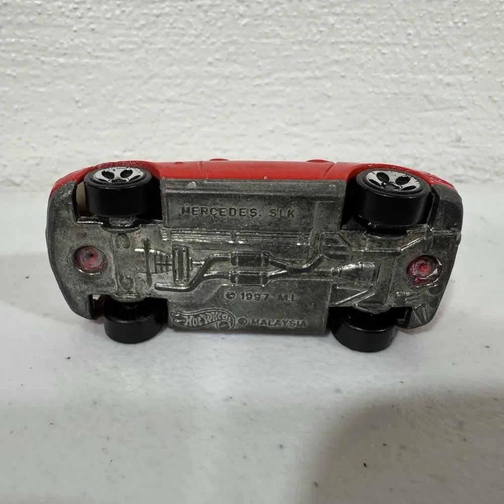 Vintage Hot Wheels 1997 Mercedes-Benz SLK Red Diecast Car Collectible Toy